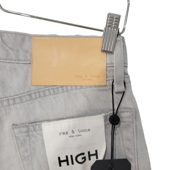 rag & bone Wome's Denim Maya High-Rise Shorty Short Anchor Sz 26 Gray - Picture 11 of 12